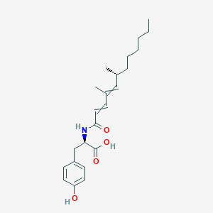 N-[(6R)-4,6-Dimethyldodeca-2,4-dienoyl]-D-tyrosine