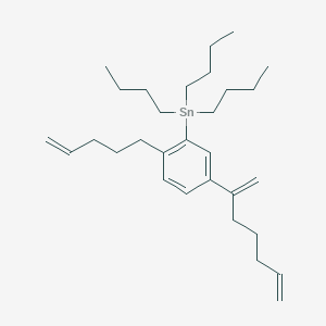 Tributyl[5-(hepta-1,6-dien-2-YL)-2-(pent-4-EN-1-YL)phenyl]stannane