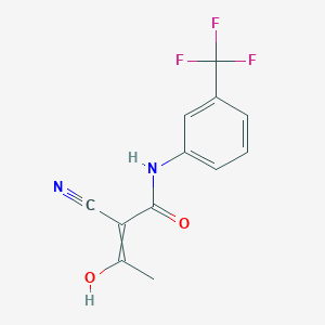 molecular formula C12H9F3N2O2 B1423388 2-氰基-3-羟基-N-(3-(三氟甲基)苯基)-2-丁烯酰胺 CAS No. 62004-05-1