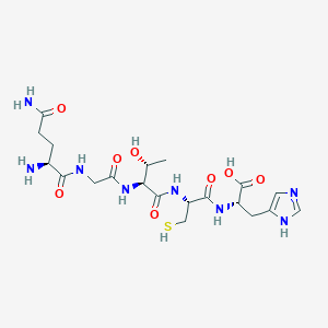 molecular formula C20H32N8O8S B14233892 L-Glutaminylglycyl-L-threonyl-L-cysteinyl-L-histidine CAS No. 497154-27-5