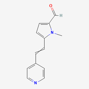 1-Methyl-5-[2-(pyridin-4-yl)ethenyl]-1H-pyrrole-2-carbaldehyde