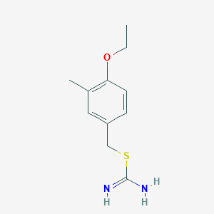 (4-Ethoxy-3-methylphenyl)methyl carbamimidothioate