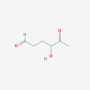 molecular formula C6H10O3 B142339 4-Hydroxy-5-oxohexanal CAS No. 158478-09-2
