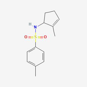 4-Methyl-N-(2-methylcyclopent-2-en-1-yl)benzene-1-sulfonamide