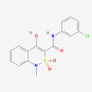 molecular formula C16H13ClN2O4S B1423391 N-(3-氯苯基)-4-羟基-1-甲基-2,2-二氧代-1,2-二氢-2lambda~6~,1-苯并噻嗪-3-甲酰胺 CAS No. 36881-71-7