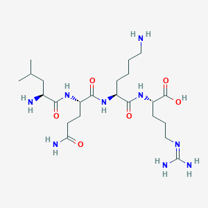 L-Leucyl-L-glutaminyl-L-lysyl-N~5~-(diaminomethylidene)-L-ornithine