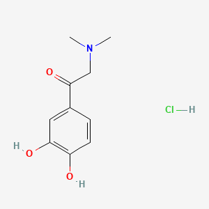 molecular formula C10H14ClNO3 B1423394 盐酸 1-(3,4-二羟基苯基)-2-(二甲氨基)乙烷-1-酮 CAS No. 16899-83-5