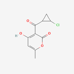 3-(2-Chlorocyclopropane-1-carbonyl)-4-hydroxy-6-methyl-2H-pyran-2-one