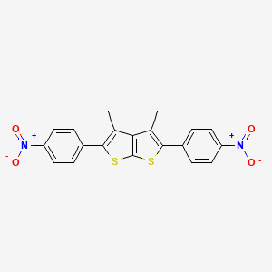 Thieno[2,3-b]thiophene, 3,4-dimethyl-2,5-bis(4-nitrophenyl)-