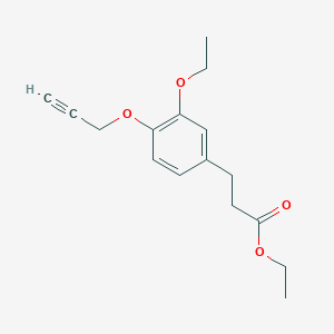 Ethyl 3-{3-ethoxy-4-[(prop-2-yn-1-yl)oxy]phenyl}propanoate