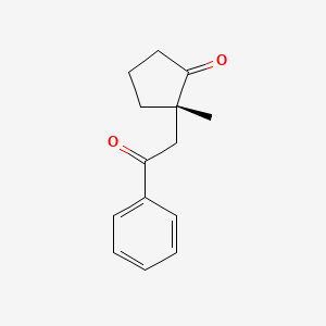 (2S)-2-Methyl-2-(2-oxo-2-phenylethyl)cyclopentan-1-one