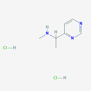 molecular formula C7H13Cl2N3 B1423400 N-甲基-1-(嘧啶-4-基)乙胺二盐酸盐 CAS No. 1255717-40-8