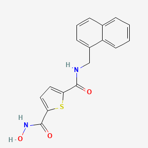 2,5-Thiophenedicarboxamide, N-hydroxy-N'-(1-naphthalenylmethyl)-