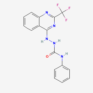 N-Phenyl-2-[2-(trifluoromethyl)quinazolin-4-yl]hydrazine-1-carboxamide