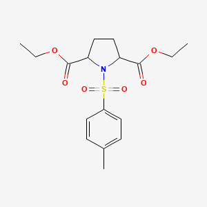 molecular formula C17H23NO6S B1423407 Diethyl 1-tosylpyrrolidine-2,5-dicarboxylate CAS No. 93725-00-9