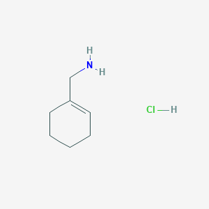 molecular formula C7H14ClN B1423408 (1-环己烯-1-基甲基)胺盐酸盐 CAS No. 34453-11-7