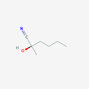 molecular formula C7H13NO B142342 (R)-2-Hydroxy-2-methylhexanenitrile CAS No. 135415-89-3
