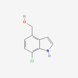 molecular formula C9H8ClNO B1423422 (7-氯-1H-吲哚-4-基)甲醇 CAS No. 1167055-35-7