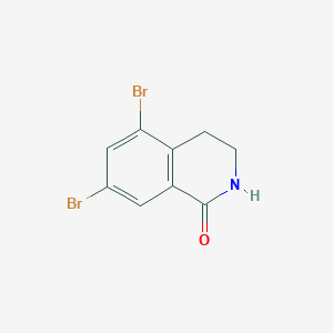 molecular formula C9H7Br2NO B1423426 5,7-Dibromo-3,4-dihydro-2H-isoquinolin-1-one CAS No. 1082042-10-1