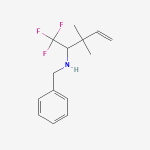 Benzenemethanamine, N-[2,2-dimethyl-1-(trifluoromethyl)-3-butenyl]-