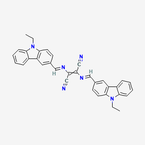 2,3-Bis[(9-ethylcarbazol-3-yl)methylideneamino]but-2-enedinitrile