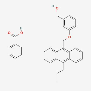 Benzoic acid;[3-[(10-propylanthracen-9-yl)methoxy]phenyl]methanol