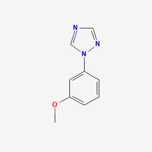 molecular formula C9H9N3O B1423436 1-(3-甲氧基苯基)-1H-1,2,4-三唑 CAS No. 1334149-02-8