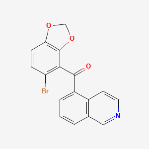 Methanone, (5-bromo-1,3-benzodioxol-4-yl)-5-isoquinolinyl-