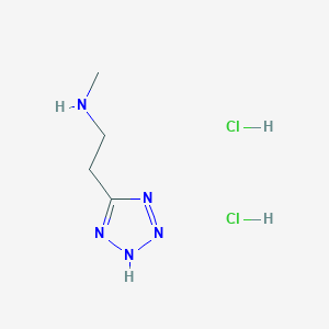 molecular formula C4H11Cl2N5 B1423437 甲基[2-(2H-1,2,3,4-四唑-5-基)乙基]胺二盐酸盐 CAS No. 1334149-16-4