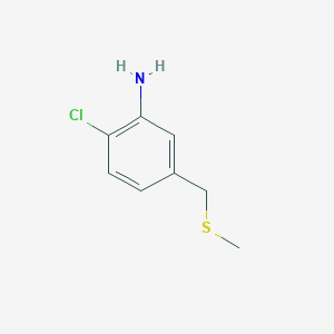 B1423441 2-Chloro-5-[(methylsulfanyl)methyl]aniline CAS No. 1179294-51-9