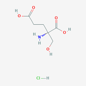 (2S)-2-amino-2-(hydroxymethyl)pentanedioic acid;hydrochloride