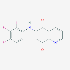 5,8-Quinolinedione, 6-[(2,3,4-trifluorophenyl)amino]-