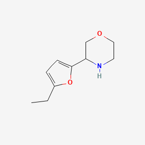 B1423444 3-(5-Ethylfuran-2-yl)morpholine CAS No. 1270337-07-9