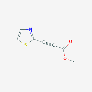 molecular formula C7H5NO2S B1423445 Methyl 3-(1,3-thiazol-2-yl)prop-2-ynoate CAS No. 1315366-12-1