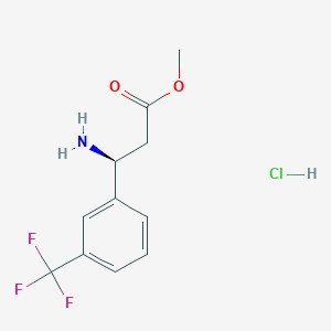B1423451 methyl (3S)-3-amino-3-[3-(trifluoromethyl)phenyl]propanoate hydrochloride CAS No. 1354970-79-8