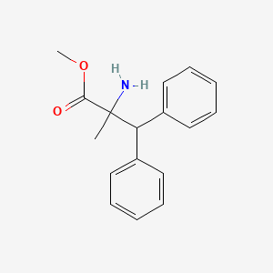 molecular formula C17H19NO2 B1423456 2-氨基-2-甲基-3,3-二苯基丙酸甲酯 CAS No. 1178636-66-2