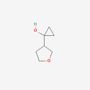 molecular formula C7H12O2 B1423457 1-(氧杂环丙烷-3-基)环丙烷-1-醇 CAS No. 1249103-98-7
