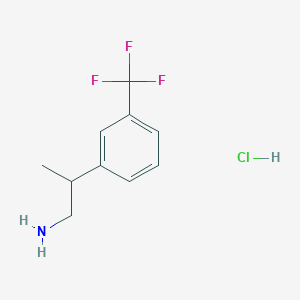 molecular formula C10H13ClF3N B1423459 2-[3-(三氟甲基)苯基]丙-1-胺盐酸盐 CAS No. 79314-52-6