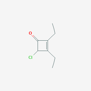 molecular formula C8H11ClO B142346 2,3-Diethyl-4-chloro-2-cyclobuten-1-one CAS No. 148962-09-8