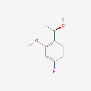 molecular formula C9H11FO2 B1423462 (1R)-1-(4-氟-2-甲氧基苯基)乙醇 CAS No. 1344936-21-5