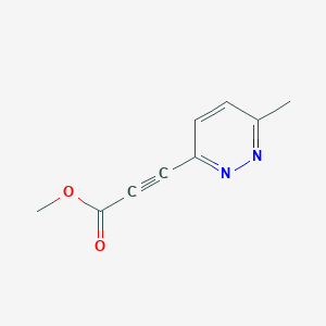 B1423464 Methyl 3-(6-methylpyridazin-3-yl)prop-2-ynoate CAS No. 1315366-69-8