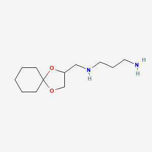 N~1~-[(1,4-Dioxaspiro[4.5]decan-2-yl)methyl]propane-1,3-diamine