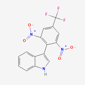 3-[2,6-Dinitro-4-(trifluoromethyl)phenyl]-1H-indole