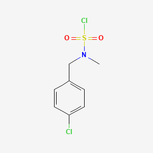 molecular formula C8H9Cl2NO2S B1423467 N-[(4-氯苯基)甲基]-N-甲基磺酰氯 CAS No. 1247765-66-7