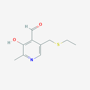 5-[(Ethylsulfanyl)methyl]-3-hydroxy-2-methylpyridine-4-carbaldehyde