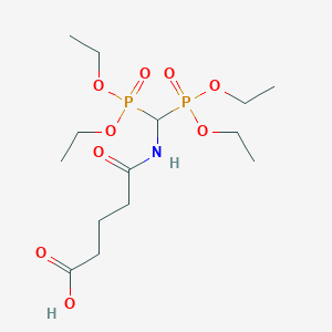 5-[(4,6-Diethoxy-4,6-dioxo-3,7-dioxa-4lambda~5~,6lambda~5~-diphosphanonan-5-yl)amino]-5-oxopentanoic acid