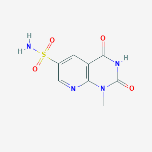 molecular formula C8H8N4O4S B1423469 1-甲基-2,4-二氧代-1H,2H,3H,4H-吡啶并[2,3-d]嘧啶-6-磺酰胺 CAS No. 1354962-63-2
