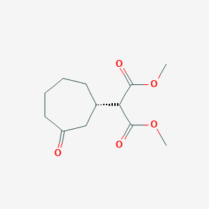 Dimethyl [(1S)-3-oxocycloheptyl]propanedioate