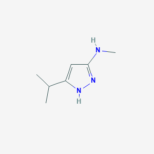 B1423473 N-methyl-5-(propan-2-yl)-1H-pyrazol-3-amine CAS No. 1354950-01-8