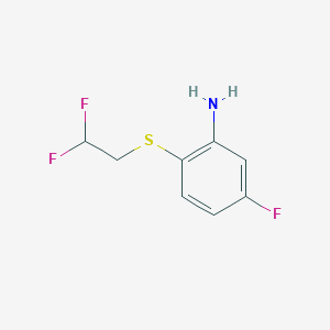 B1423480 2-[(2,2-Difluoroethyl)sulfanyl]-5-fluoroaniline CAS No. 1178843-15-6